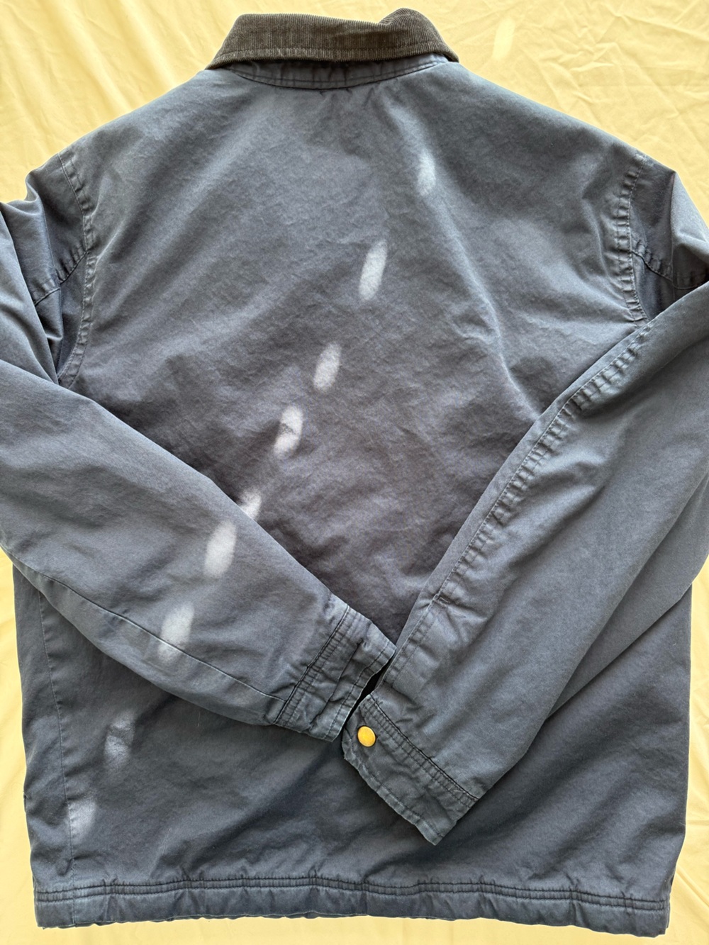 Old Navy Small Navy Utility Field Jacket with Corduroy Collar Chore Barn Work - Picture 8 of 11